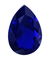 Synthetic Sapphire - Corundum Pear - Blue #35 (PS)