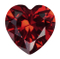 Synthetic Ruby - Corundum Pear - red #8 (HS) 