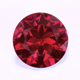 Synthetic Ruby - Corundum Round - red #8 (RS)