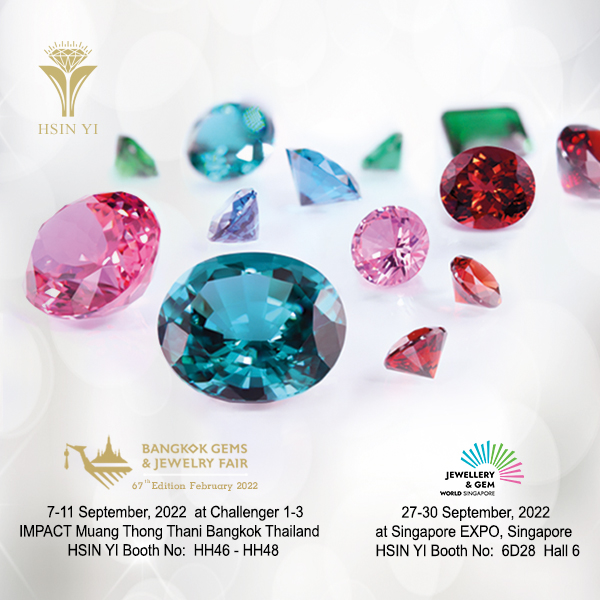 The 67th Bangkok Gems & Jewelry 7 Sept. - 11 Sept. 2022 | Booth No. HH 46-48