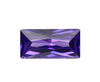 Cubic Zirconia - Rectangle - Purple A (RECTP) 