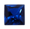 Synthetic Sapphire - Corundum Square (Chamfer) - Blue #35 (SQP)