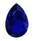Synthetic Sapphire - Corundum Pear - Blue #35 (PS)