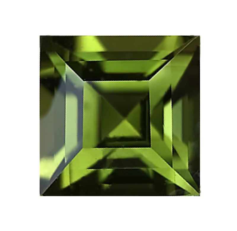 Cubic Zirconia - Square - Green (SQ)