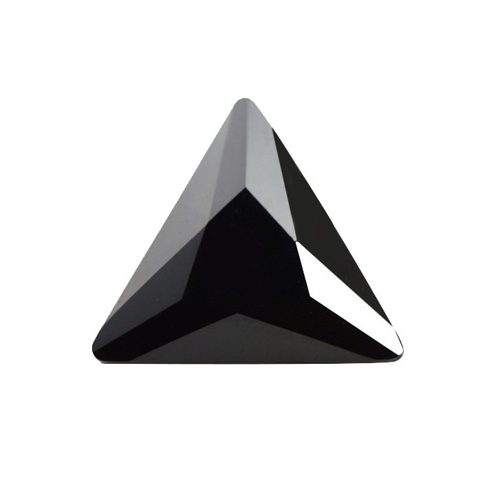 Cubic Zirconia - Triangle - Black (TSP)