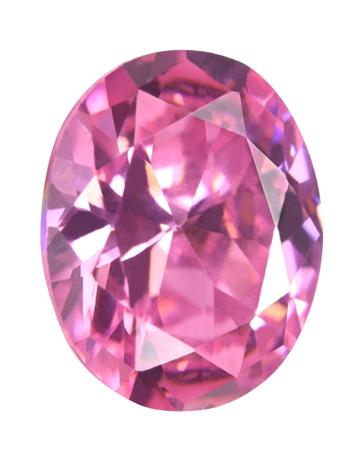 Cubic Zirconia - Oval - Pink (OS)